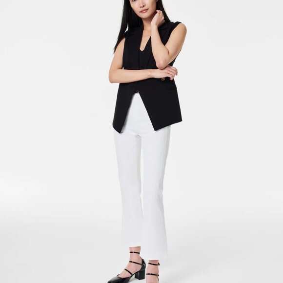 Spanx White Kick Flare Jeans - Picture 5 of 8